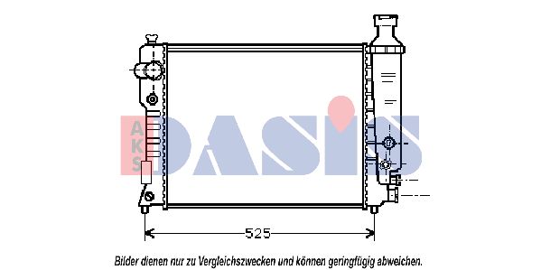 AKS DASIS Radiaator,mootorijahutus 161260N